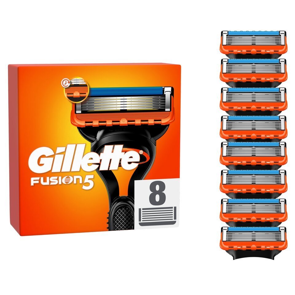 4 X Gillette Fusion Refill Razor Blade Cartridges 4 Pack (Total 16 Blades)