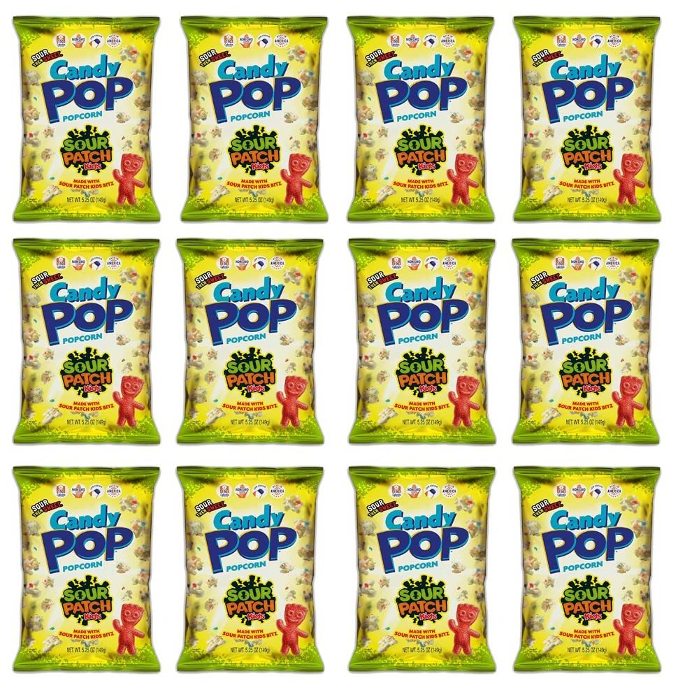 Candy Pop Popcorn Sour Patch Kids, Snack Pop, 5.25oz