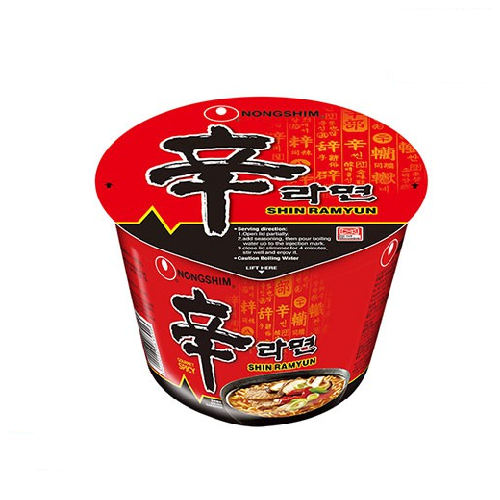 Nongshim Shin Ramyun Noodle Cup (68 gr)Korean Ramen Instant Noodles