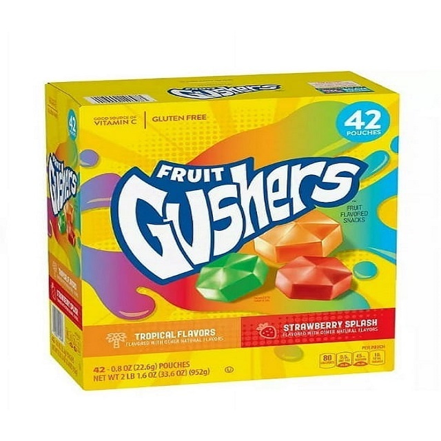 Gushers Tropical Flavors Fruit Snacks Candy