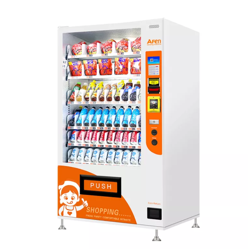 Ramen Noodle Vending Machine Automatic French Fry Vending Machine For Pizza