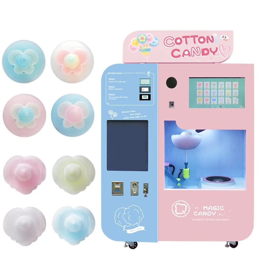 Vending Machine Automatic Cotton Floss Candy Machine Factory Intelligent Smart Candy Vending Machine