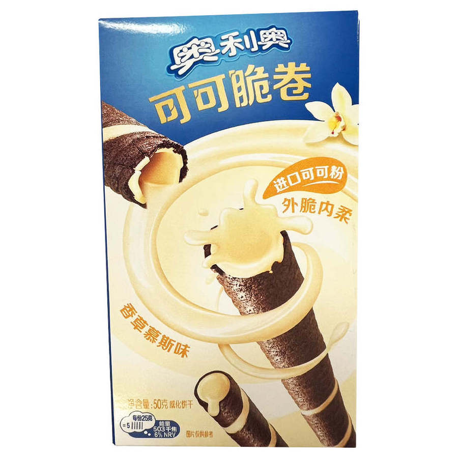 Oreo Wafer Rolls Vanille Chocolate 50g