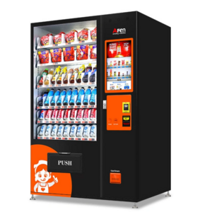 Large Capacity OEM/ODM Candy Drink Vending Machine With Card Reader Bill Coin Acceptor