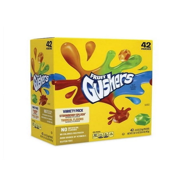 Gushers Tropical Flavors Fruit Snacks Candy