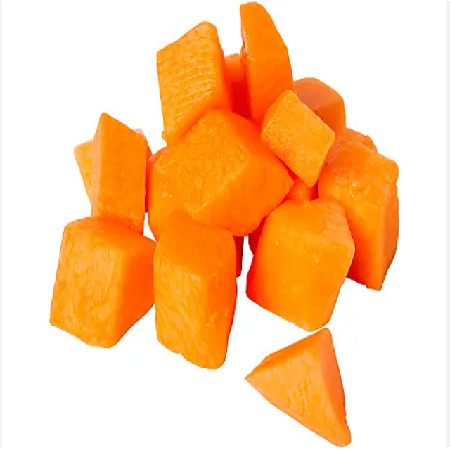 Factory supplied bulk package IQF Natural fresh Vegetables Frozen pumpkin Diced