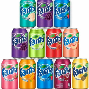 Carbonated Drinks Fanta 330ml Soft Drink Santa Pineapple 8 % Brix