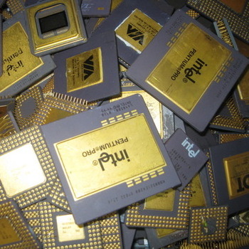 Cheap Bulk Processors CPU Scrap/Intel Pentium Pro Gold Plated Pins Ceramic CPU in Good Condition