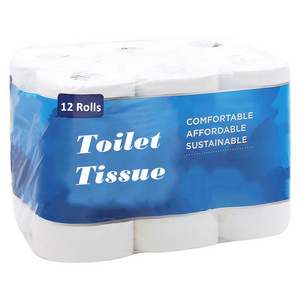 Popular 4 Ply Bamboo Pulp Hand Paper Roll Septic Safe Toilet Tissues Eco-Friendly Toilet Paper