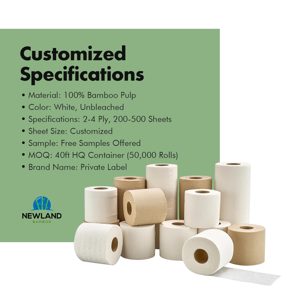 Customize Pattern Ultra Soft 1 Ply 2 Plys 3 Layers Tissu Toilet Paper Commercial Individually Wrapped Bamboo Toilet Paper