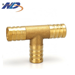 Custom Hydraulic Die Casting Equal Tee Insulated Stainless Steel Brass Crimp Water Lead Free Al Pex Pipe Fittings