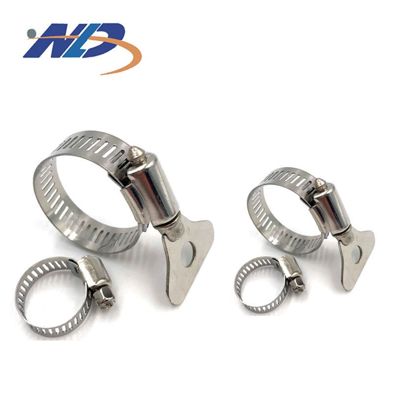 OEM small industrial compression quality 201 stainless steel 4mm pipe spiral hose clamp