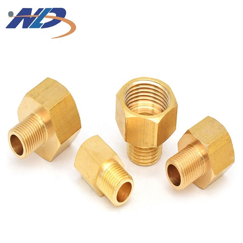 Manufacturer Copper Pipe Fitting Brass Pipe Fitting 4 Way Copper Fitting CNC Swiss Lathe Machining Turning Parts