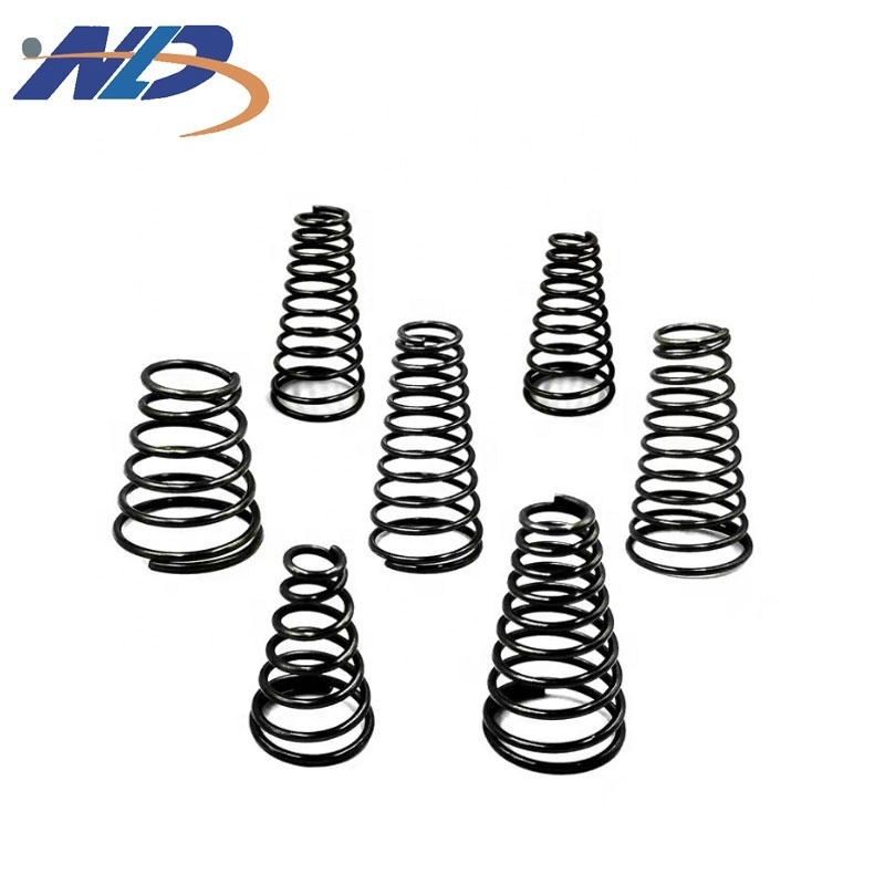 NLD  High Quality Stainless Steel Tapered Tower Gold Plated Copper Wire Conical Compression Spring