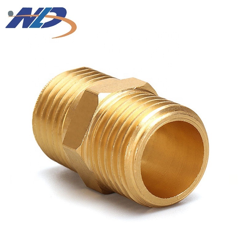 Manufacturer Copper Pipe Fitting Brass Pipe Fitting 4 Way Copper Fitting CNC Swiss Lathe Machining Turning Parts