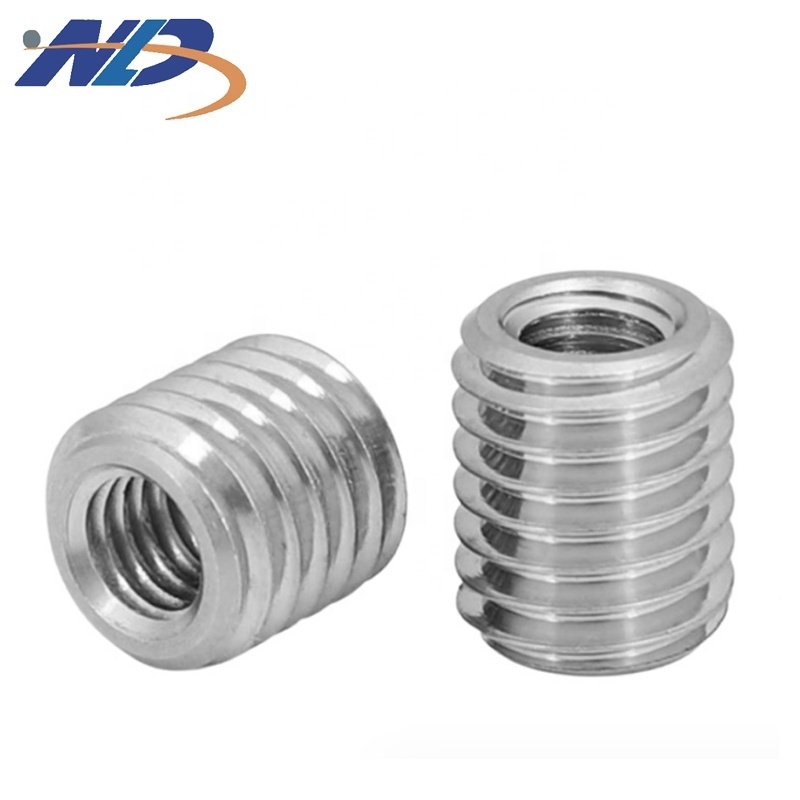 NLD Custom Fasteners 303 Stainless Steel  M4 M5 M6 Sleeve Bushing Internal External Self Tapping Insert For Wood