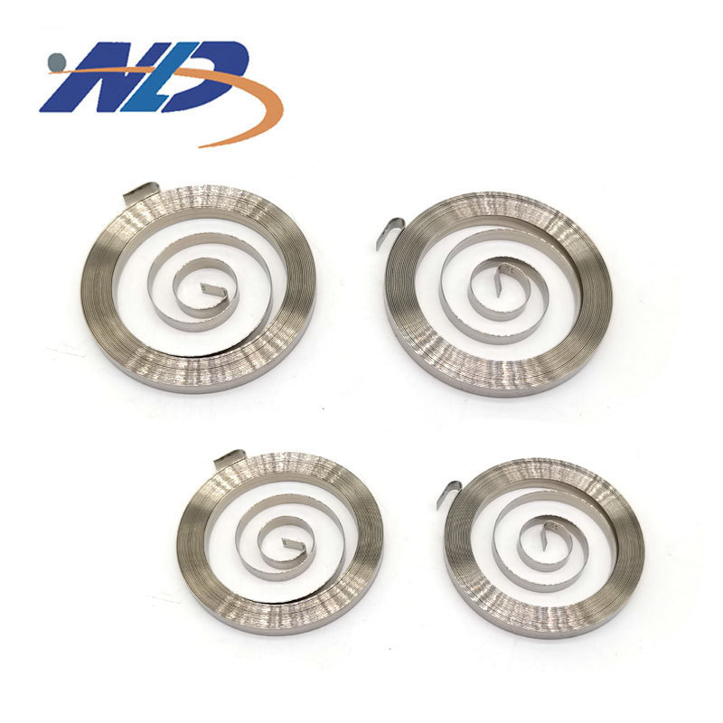 Custom OEM precision metal wire small 301 stainless steel clip spiral flat torsion clock clockwork constant force spring