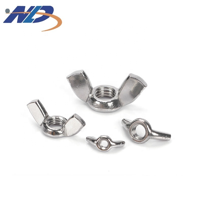 NLD China Fastener Manufacturer M16 Butterfly Stainless Steel 6mm Eye Bolt Flat Washered  High Quality Electrica Wing Nuts