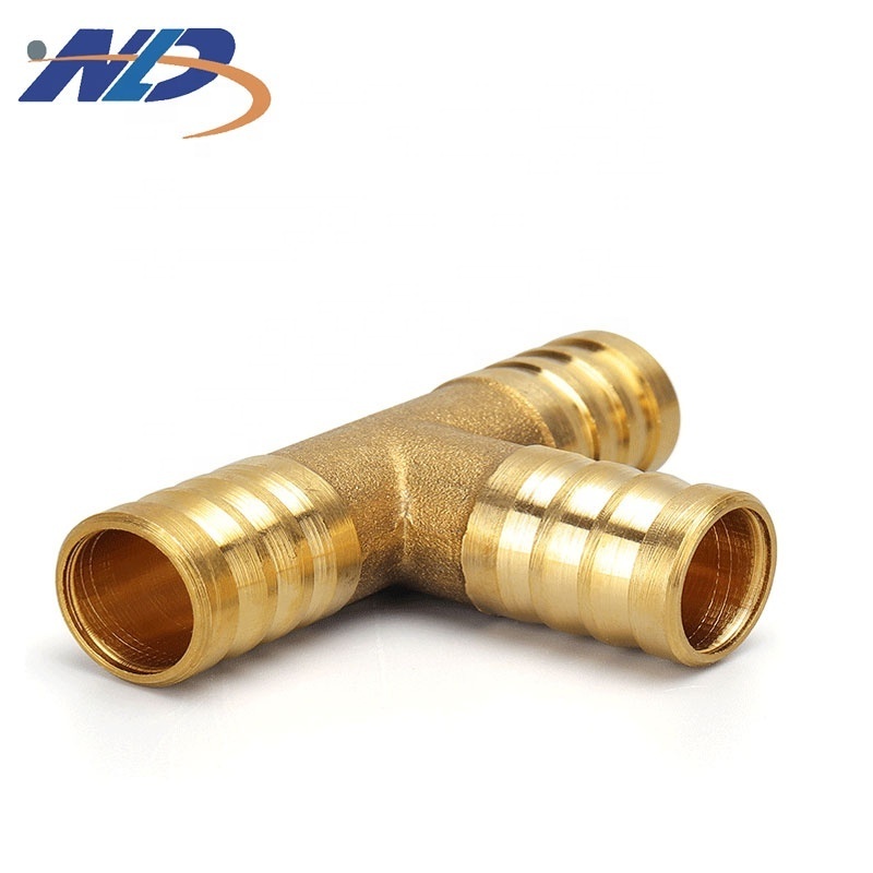 Custom Hydraulic Die Casting Equal Tee Insulated Stainless Steel Brass Crimp Water Lead Free Al Pex Pipe Fittings