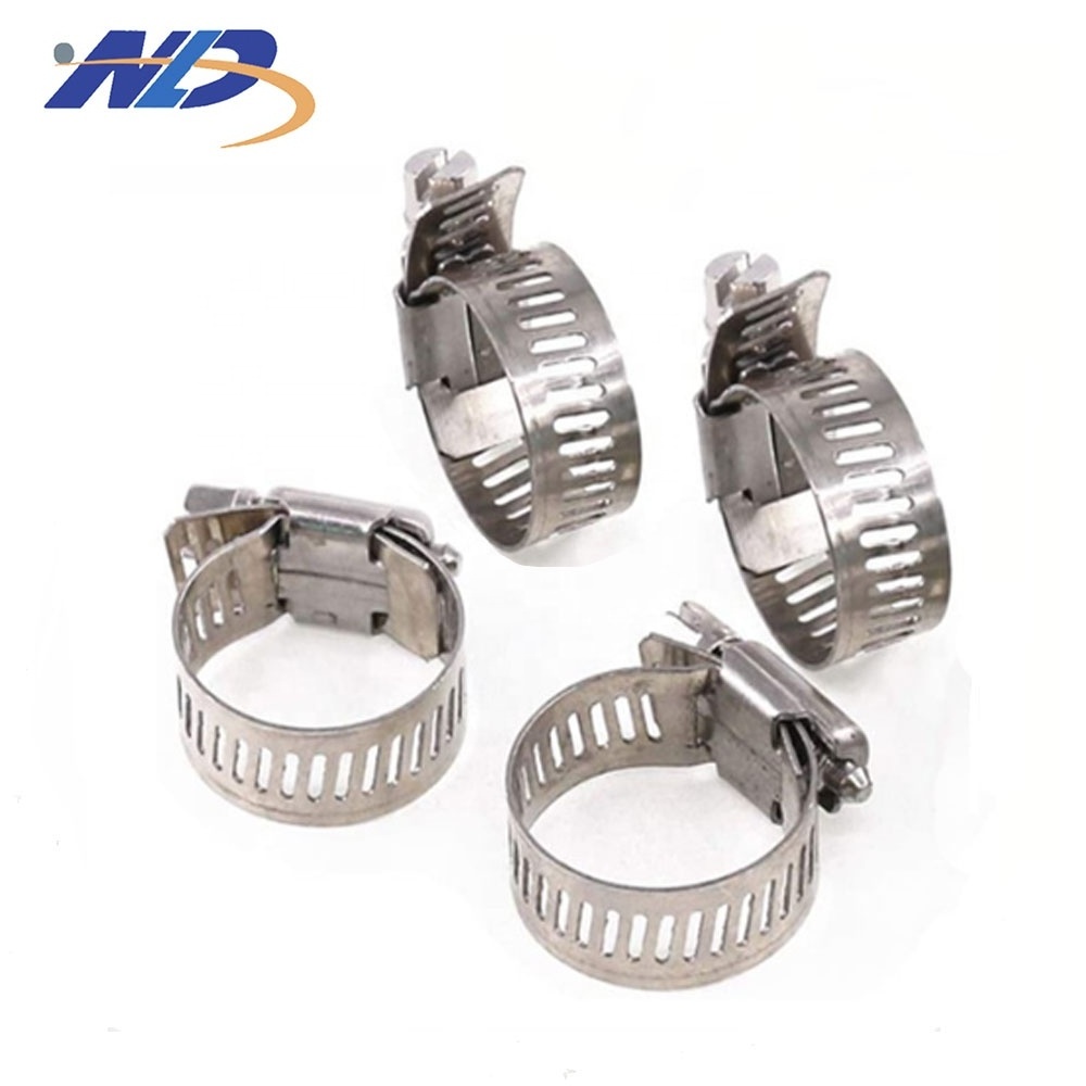 Customized adjustable 32-44mm high quality stainless steel heavy duty 13-19mm american style worm type hose clamp