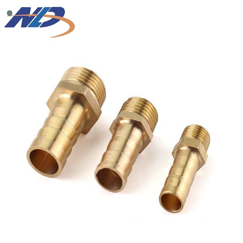 NLD Casting Equal Tee Insulated Stainless Steel  Crimp Water Lead Free Pex Male 58-3 Brass Hose Fittings