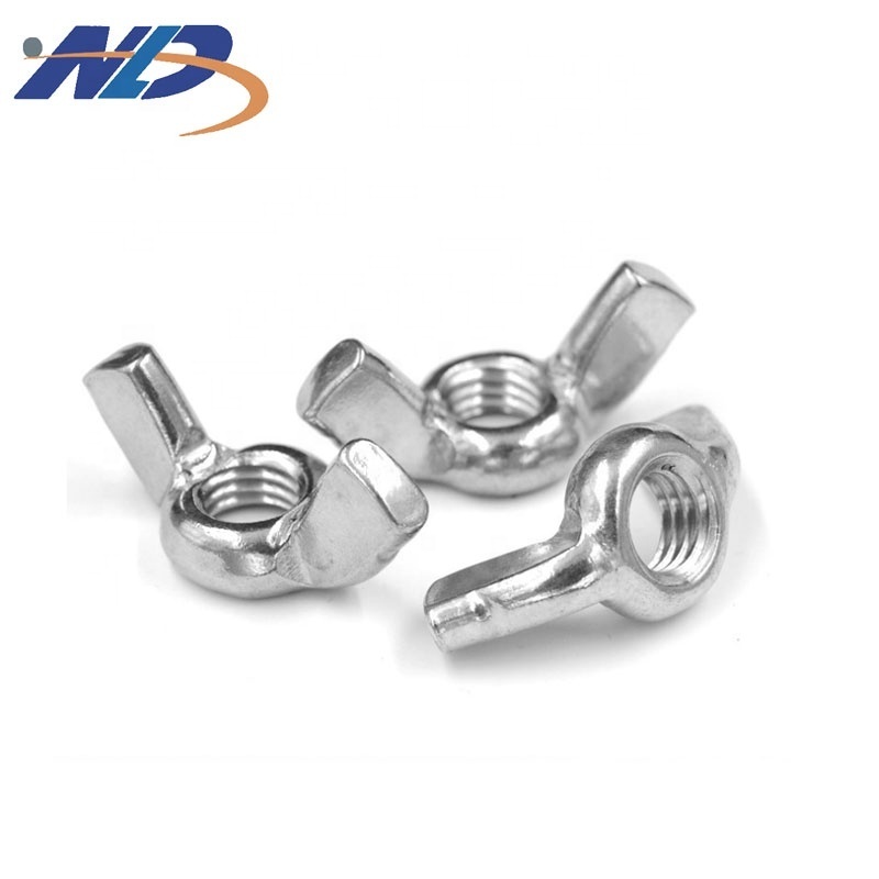 NLD China Fastener Manufacturer M16 Butterfly Stainless Steel 6mm Eye Bolt Flat Washered  High Quality Electrica Wing Nuts