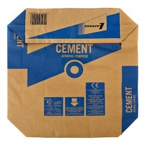 25kg Cement bag putty Powder Glue Tile Adhesive Pasted Kraft Paper Sack With Valve