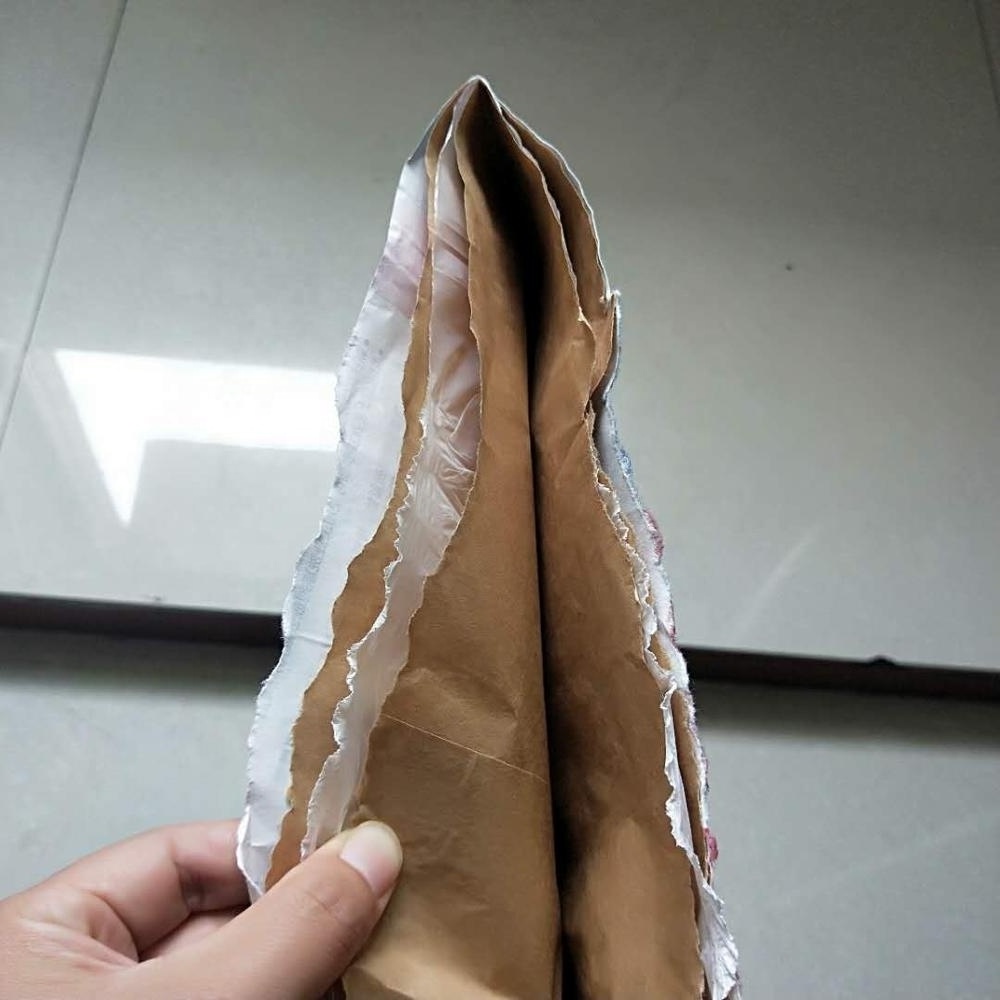 empty tile adhesive bags 20 kg 20kg Cement Putty Powder Glue Tile Adhesive Packing Kraft Paper Bag With Pasted Valve