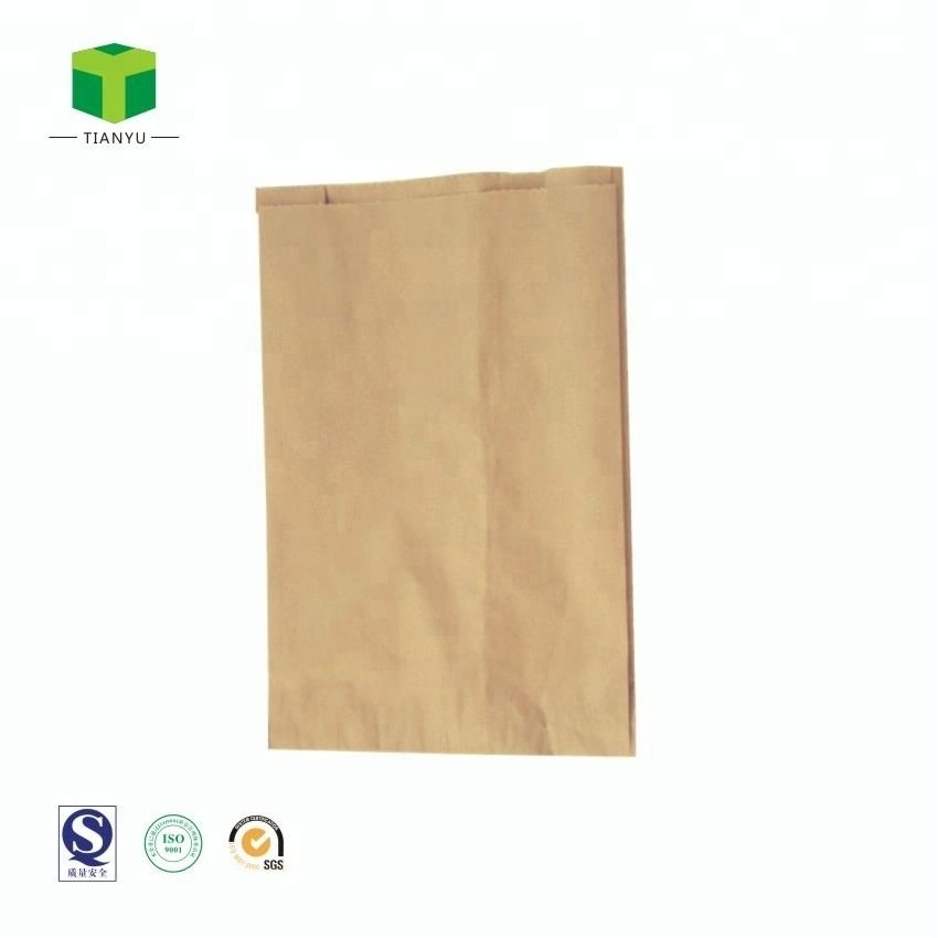 Waterproof compostable paper kitchen food waste bag disposable paper bag with PLA film bag