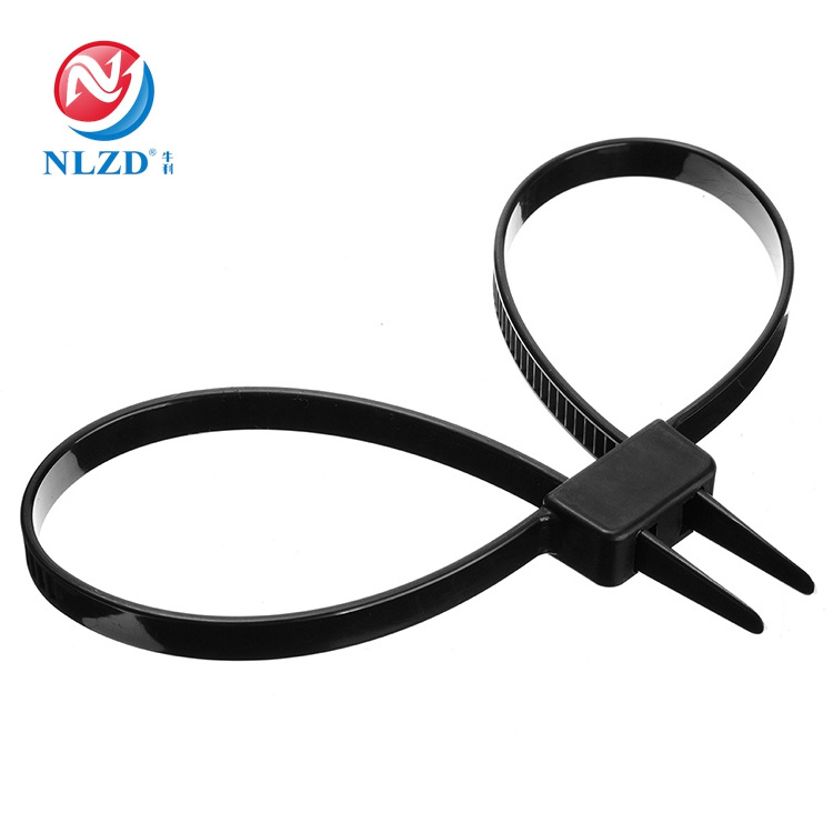 High Strength Self-Locking Plastic Police Nylon Double Zip Ties Handcuffs Cable Ties