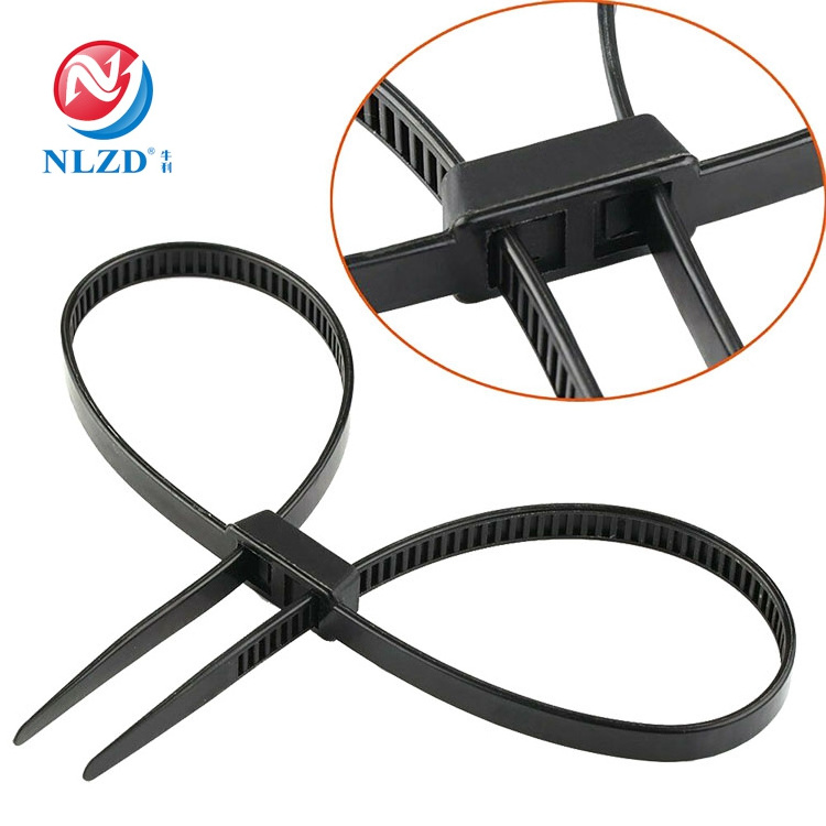 High Strength Self-Locking Plastic Police Nylon Double Zip Ties Handcuffs Cable Ties