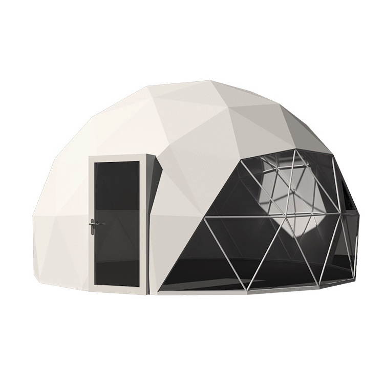 4 Season Outdoor Garden Luxury Hotel Bathroom Small Clear PVC Igloo Geodesic House Transparent Glamping Dome Tent