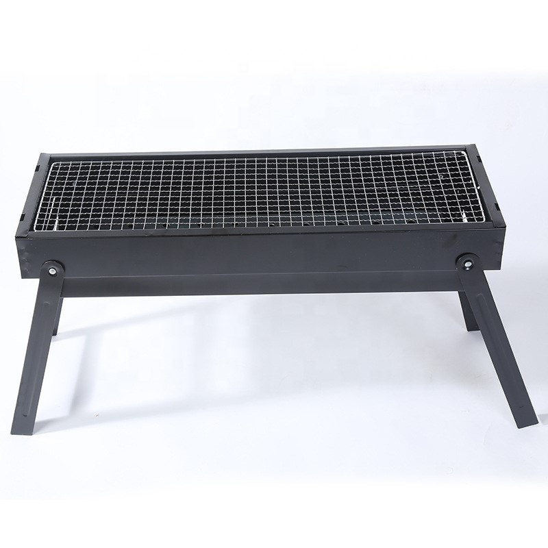 Barbecue grill outdoor camping charcoal BBQ grill thickened folding portable household carbon oven