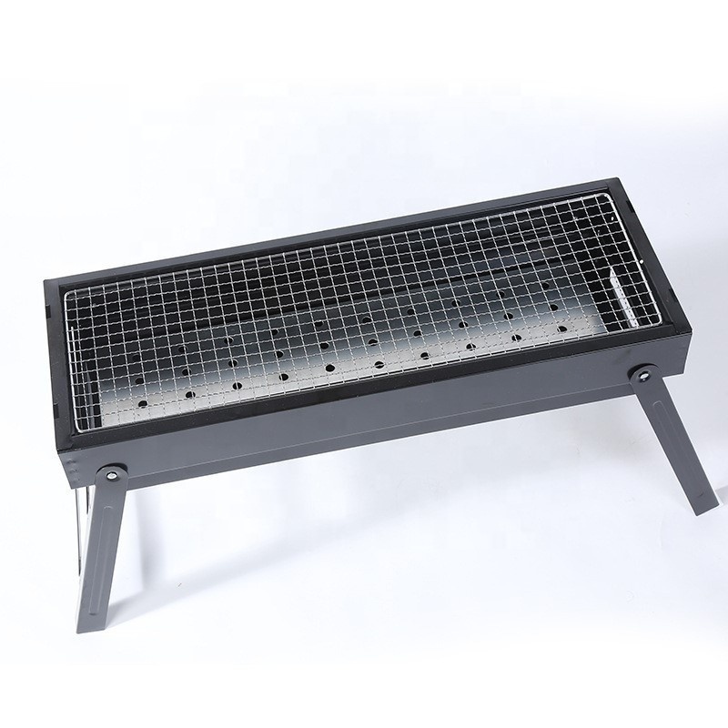 Barbecue grill outdoor camping charcoal BBQ grill thickened folding portable household carbon oven