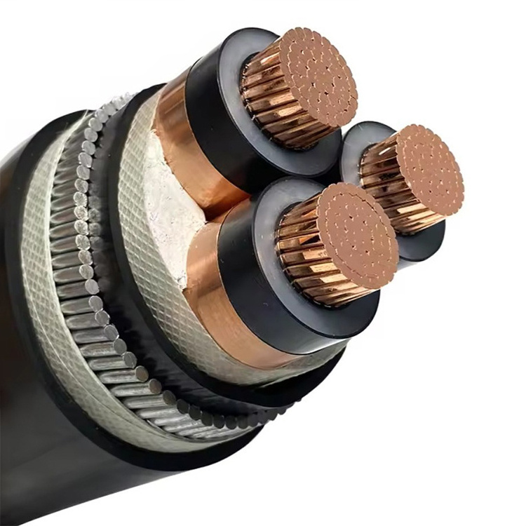 N2xsy Electric Power Cu CWS XLPE PVC Swa Armored Medium Voltage 11kv 22KV Copper Cable