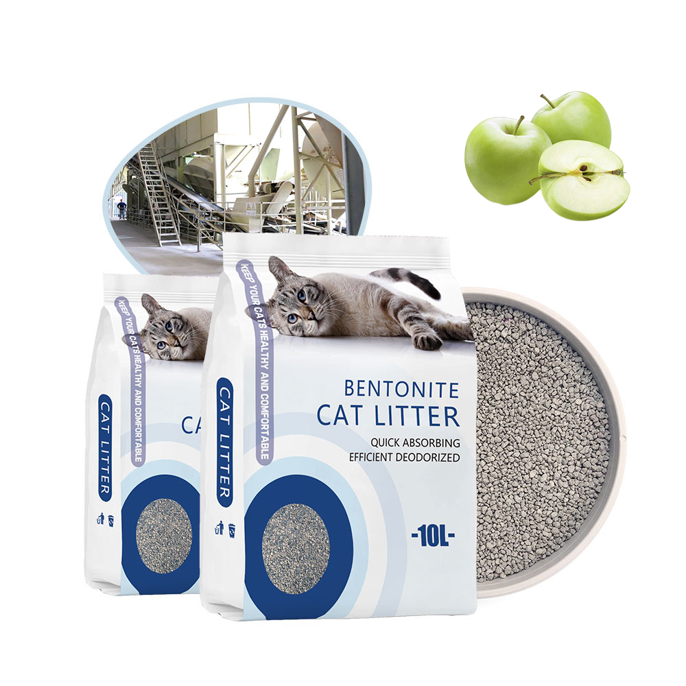 FP-06 Factory OEM/ODM Eco Friendly Dust Free Bentonite Cat Litter Odor Control Wholesale 1.0-2.0mm Crushed Ocean Fragrance