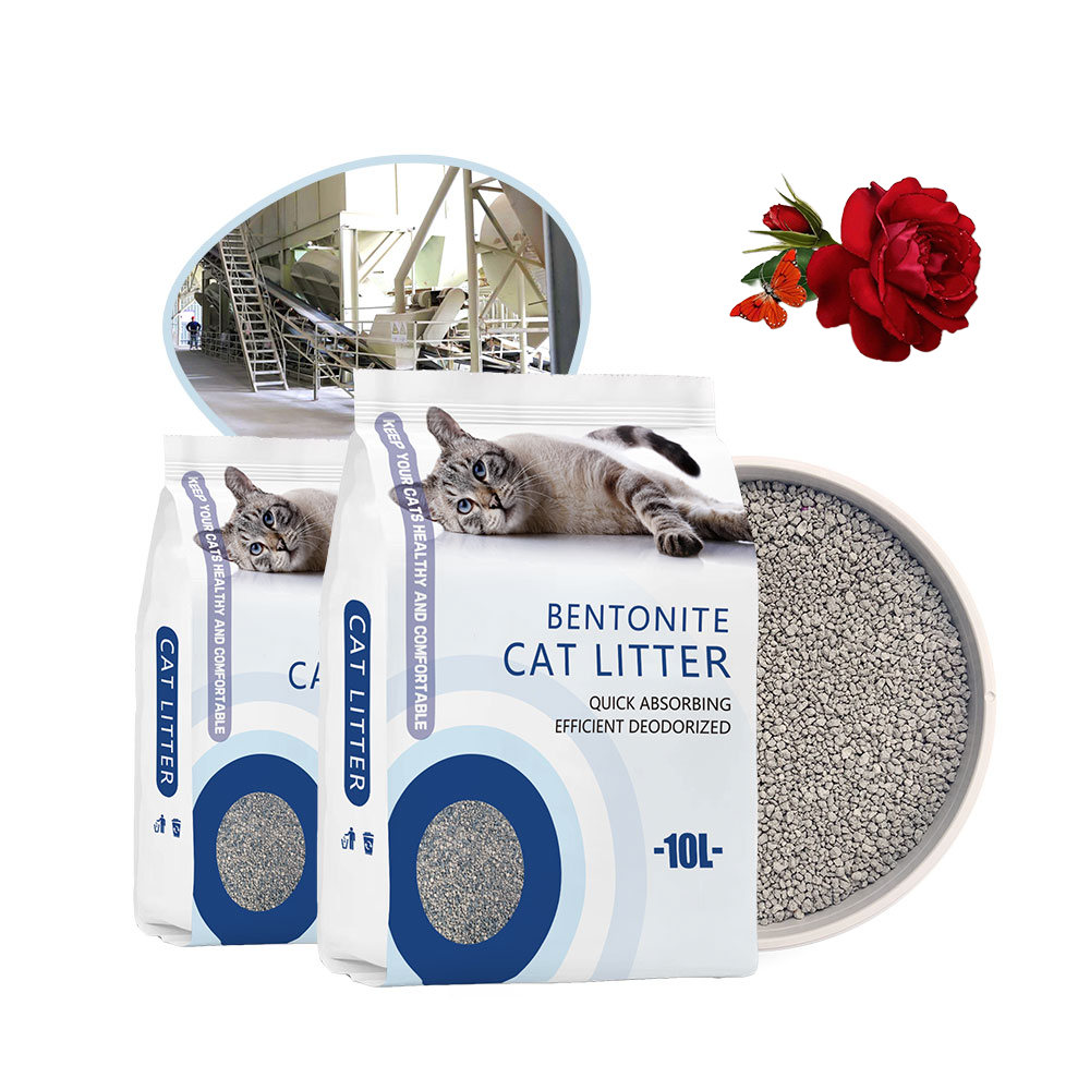 FP-06 Factory OEM/ODM Eco Friendly Dust Free Bentonite Cat Litter Odor Control Wholesale 1.0-2.0mm Crushed Ocean Fragrance