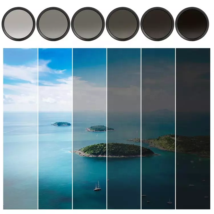 Optical glass filter ND2-ND400  Neutral Density Filter ND filter camera application