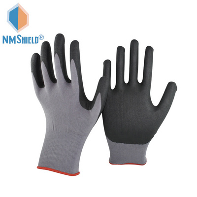 NMSHIELD flex grip work gloves breathable working glove en388 glove 4131