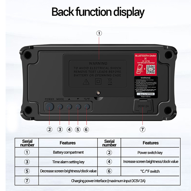 ZOYI ZT-5566SE Desktop BT Speaker Multimeter High-precision  19999 Counts  Voltage and Current Rechargeable Multimetro