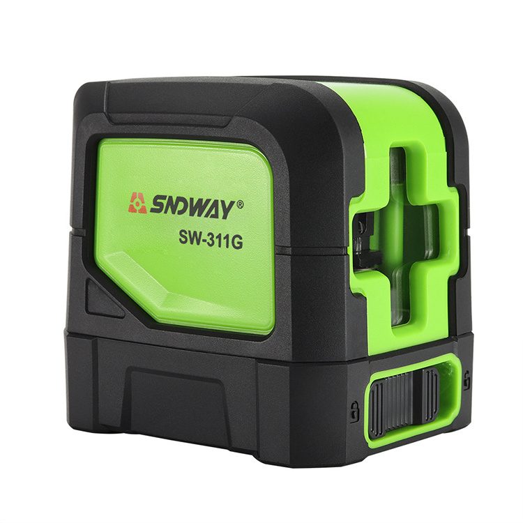 One set price 2 lines sndway laser level SW - 311G Green Light Laser leveler