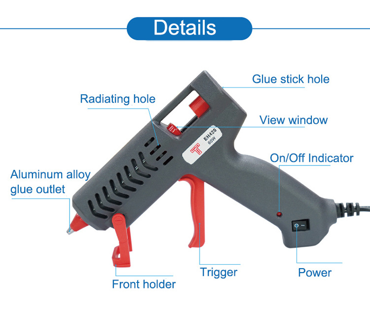 TOPLIA EH410 60W 80W 100W Isothermal Hot Glue Repair Guns for Sale