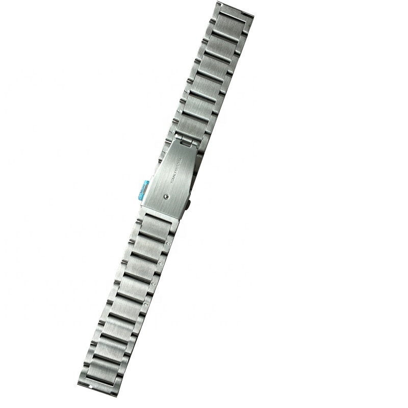 interchangeable removable 3-row link 16 18 20 22 24mm man cool OEM metal solid 316L, 304 stainless steel watch band strap