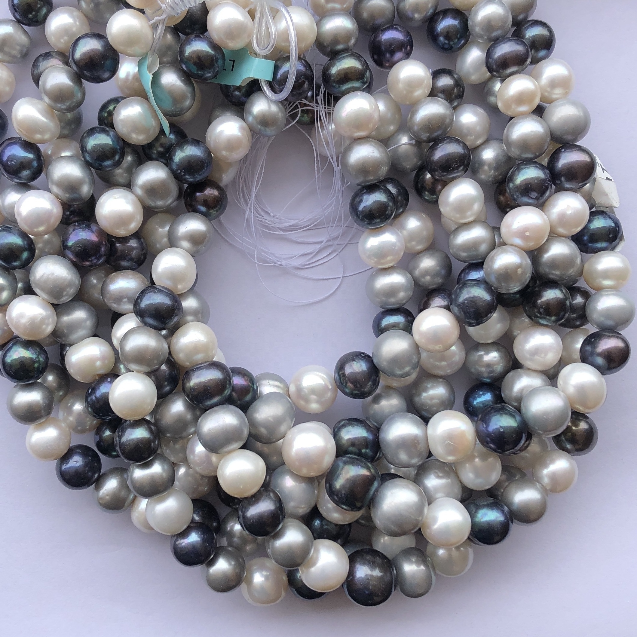 Multi Colour Cultured Fresh Water Pearl AAA Grade Best Natural Smooth Round Wholesale Loose 12mm 14mm Clear White Beads For Sale