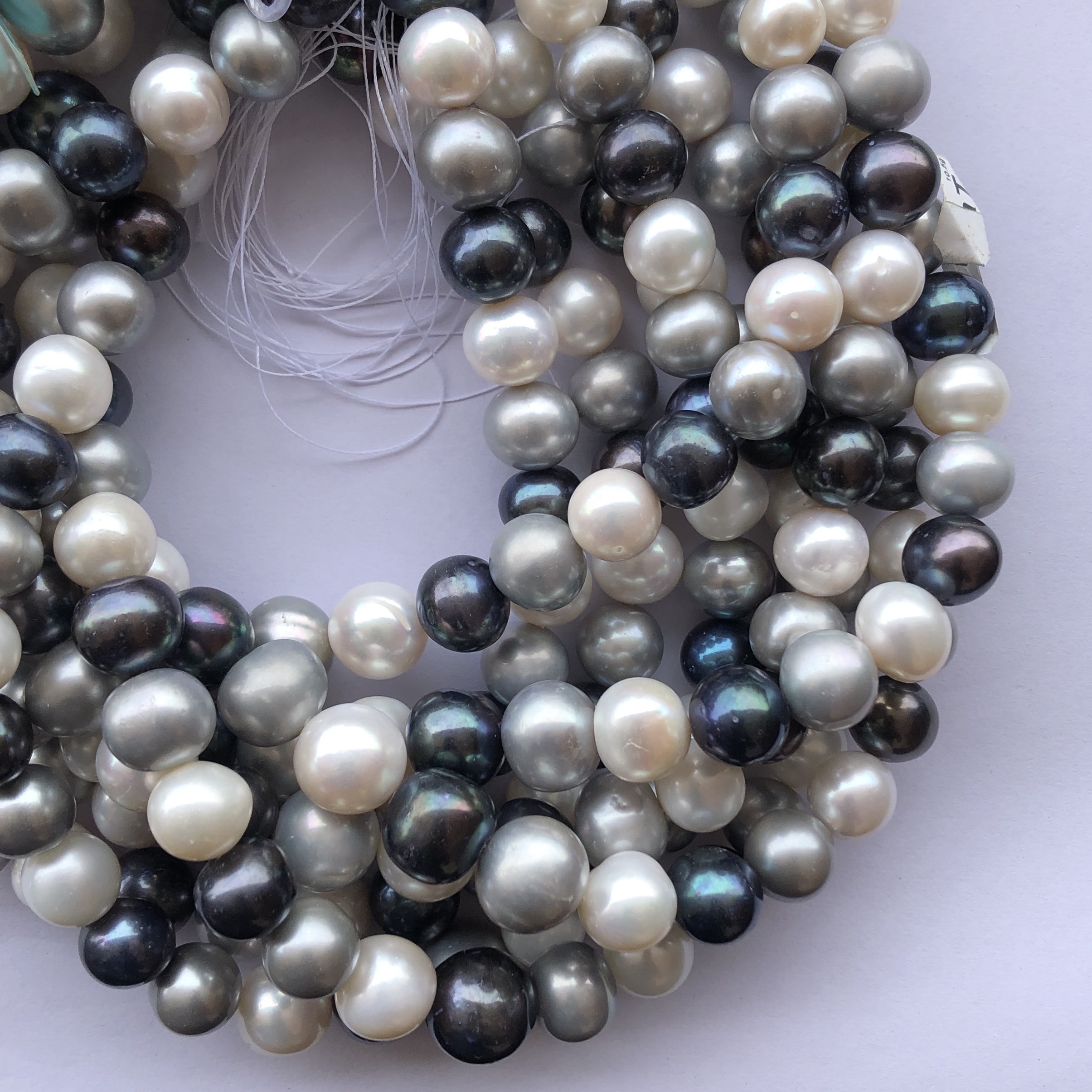 Multi Colour Cultured Fresh Water Pearl AAA Grade Best Natural Smooth Round Wholesale Loose 12mm 14mm Clear White Beads For Sale