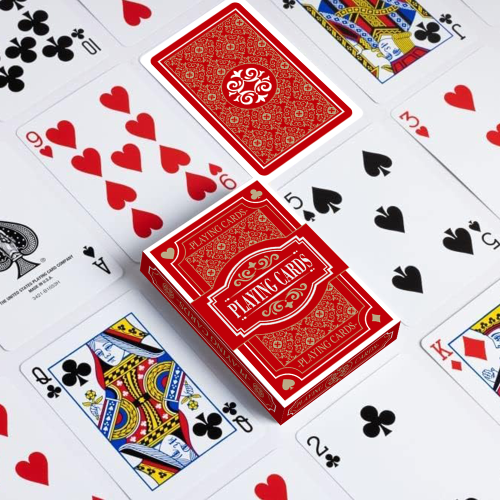 Custom Design Your Logo Paper Printed Box Plastic Pvc Waterproof Poker Deck Blank Sublimation Playing Cards