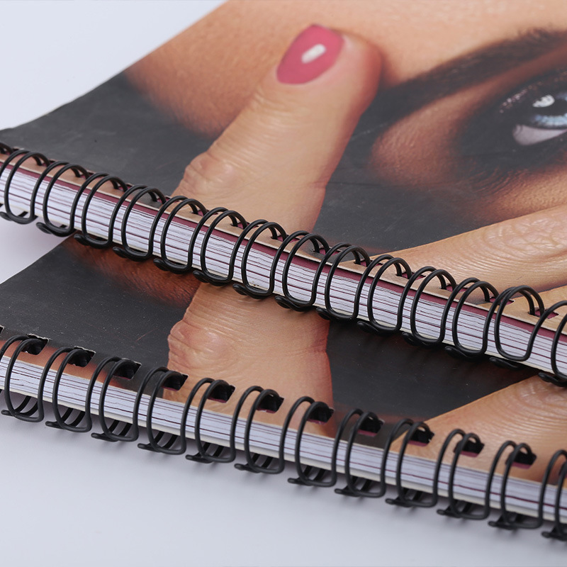 Quality assurance perforated spiral binding coloring journal album fashion magazine adult photo book printing