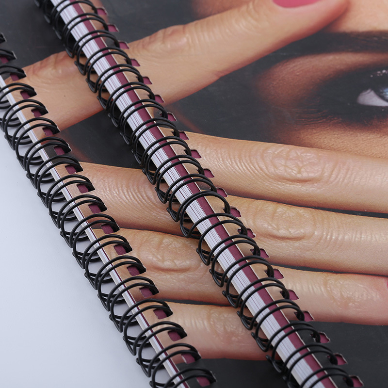 Quality assurance perforated spiral binding coloring journal album fashion magazine adult photo book printing