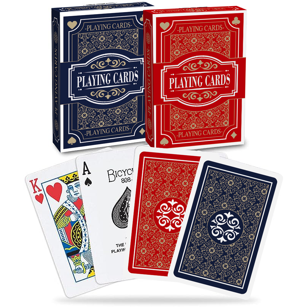 Custom Design Your Logo Paper Printed Box Plastic Pvc Waterproof Poker Deck Blank Sublimation Playing Cards