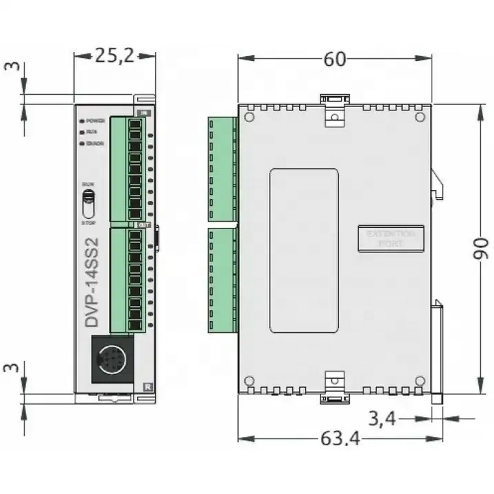 PLC Delta DVP14SS211T Price Authorized Seller 100% Original Delta Plc dvp14ss2 Dvp14ss211t Pac Programmable Logic Controller